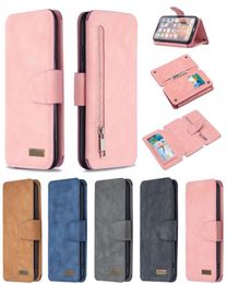 Detachable Folio Matte Leather Case for iPhone 12 Mini 11 Pro Max XR XS 6 7 8 Plus SE Samsung A81 A91 S10lite Note10lite Multiple 6667800