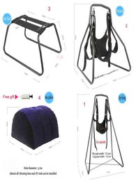 NXY Sex furniture 2022 selling sex Chair Pillow Set Adjustable Restraints Fetish Position Bondage Swing Frame Furniture 220116652137