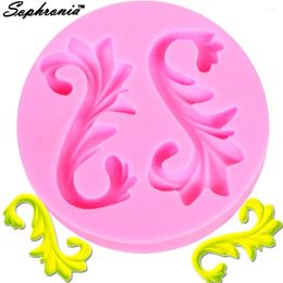 Baking Moulds Retro Relief 1pcs Silicone Mold For UV Resin Gumpaste Surgarcraft Icing Handmade Tool Epoxy Fondant Chocolate MouldsM267