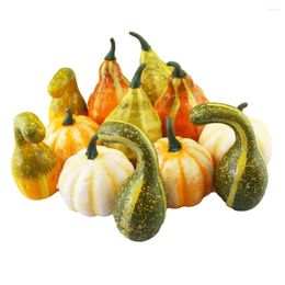 Decorative Flowers 12 Pcs Little Pumpkin Office Decor Halloween Decoration For Home Simulation Mini