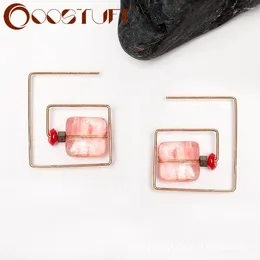 Dangle Earrings Trending Products Stone Beaded Geometric Suspension Brinco Vintage Jewelry For Women Fashion Goth Pendientes Oorbellen