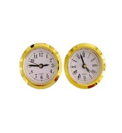 5 Pack 50MM Round Clock Insert Built in Roman and Arbic Numerals Roman for Fit Up Repair Desk Quartz Clock Replacement Kits3489773