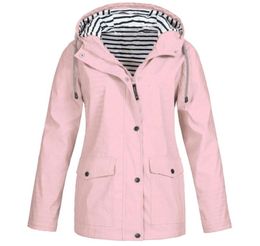 Women Jackets Winter Coat Jacket Women Solid Rain Jacket Outdoor Plus Waterproof Hooded Raincoat Windbreaker Lightweight4544926