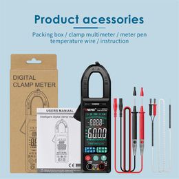 Clamp Meter Multimeter Tester Auto Ranging TRMS 6000 Counts AC/DC Current Voltage Ohm Volt Amp Meter Electrical Tools