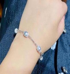 22071905 Women039s Jewellery chain bracelet 4 grey akoya 775mm pearls sterling silver 9256165443