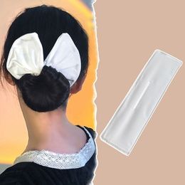 3Pcs Bun Print Ponytail Holder Women Girl Headband Hairpin Hair Band Hair Circle Headband Curler Bun Maker DIY Hair Accessories
