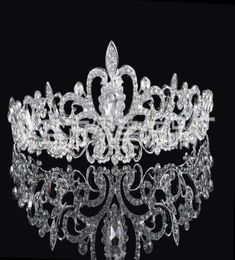 birdal crowns New Headbands Hair Bands Headpieces Bridal Wedding Jewelries Accessories Silver Crystals Rhinestone Pearls HT063376850