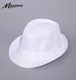 Wide Brim Hats Spring And Summer White Jazz Outdoor Hat Panama Women Men Ladies Fedoras Top For 20213270425