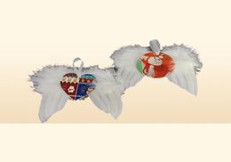 New Feather wings sublimation ornament Wooden Christmas sublimation blanks angel wings Z111727557