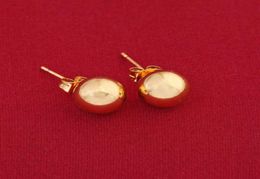 Stud Charm 4mm 6mm 8mm 10mm Ball Earring Yellow Gold Colour Shape Classic Design Earrings For Women6600017