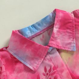 Clothing Sets 3Pcs Kids Girl Summer Chiffon Outfits See Through Jacket Flower Sleeveless Tops Elastic Shorts Toddler Clothes Set