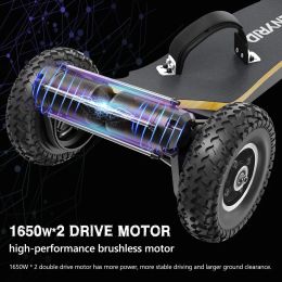 Directly Whole 4 wheels Skateboard 40km/h Top Speed SUV Longboard 10000mah Terrain off Road Electric Skate board