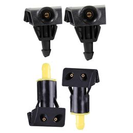 2Pcs Universal Plastic Car Front Windshield Washer Wiper Water Spray Nozzle Fit Sprinkler Car Accessories