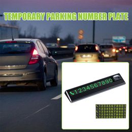 Luminous Car Temporary Parking Card Auto Styling Phone Park Telephone Sticker Number Number Auto Plate Accessories Stop T0V9