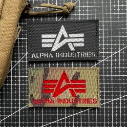IR Reflective Alpha Morale Badge Armband Combat Applique Hook&Loop Tactical Patches Military Patch For Backpack Clothes Stickers