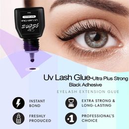 False Eyelashes 10ML UV Lash Black Adhesive Glue For Extensions Grafting Eyelash Lamp Led Makeup