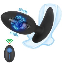 12 Modes Vibrator Wireless Remote Control Prostate Massager Butt Plugs Clitoris Vagina Stimulator Anal Plug