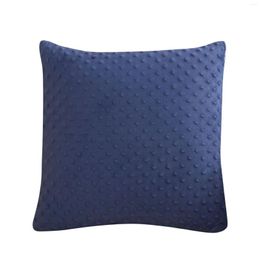 Pillow Decorative Cover Solid Color Pressed Foam Crystal Velvet Bedside Home Bedroom Case Sofa