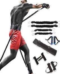 Fitness Resistance Band Set For Boxing On Legs And Arms Fitness Band Muay Thai Home Gym Bouncing Strength Training Equipment2110138
