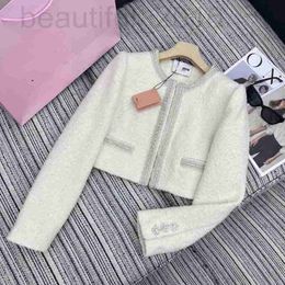 Women's Jackets designer Early Spring New CH Nanyou Gaoding Celebrity Little Fragrant Wind Fashionable Dingzhu Soft Flower Tweed Gentle and Versatile Coat GTZQ