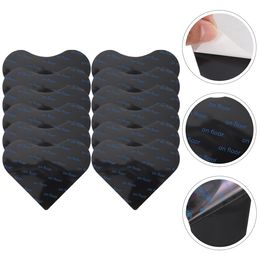 12 Pcs Heart Carpet Sticker Rubber Pad Floor Rug Stickers for Wood Non-slip Mat