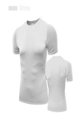 Dry fit tshirt for men compress body buliding crop tops men039s t shirts workout clothes fitness tights2742672