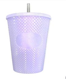 2021 Holiday Icy lilac Bling Studded Cold Cup TumblerV6C406210599