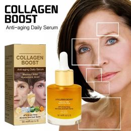 Collagen Face Serum Wrinkle Removalr Whitening Moisturizing Fade Fine Lines Dark Anti Aging Spots Korean Face Care Cosmetics