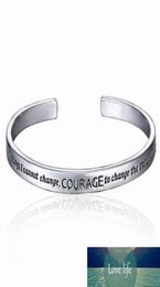 Serenity Prayer Cuff Bangle Silver Plated Bracelet In A Gift Box Love For Women Factory expert design Quality Latest Style O3473891472298