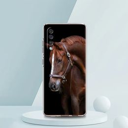 Horse Transparent Phone Case for Samsung Galaxy A12 A50 A52 A70 A40 A10 A20 A30 A02 A03S A04 Cover Silicone Shell Fundas Capas