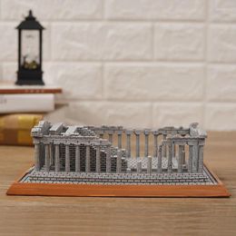 Decorative Figurines Simulation Of Parthenon Temple Model Greek Acropolis Creative Home Decoration Desktop Ornaments Resin Crafts