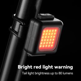 Bicycle Headlight Taillights MTB Bike Lamp 3 Modes with Bicycle Bell LED Cycling Tail Light Waterproof Type-C USB Rechargeable