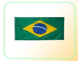 Brazil Flags Country National Flags 3039X5039ft 100D Polyester With Two Brass Grommets9008684