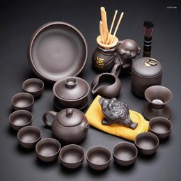 Teaware Sets Travel Afternoon Tea Set Antique Kungfu Ceremony Mug Teapot Portable Infuser Service Jogo De Xicaras Cup