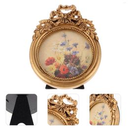 Frames Wedding European Retro Bow Po Frame Gold Decor Ornaments Resin Bulk For Display