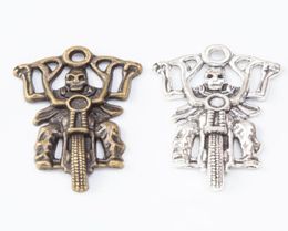 20pcs 4429MM Vintage silver Colour handmade movie charms antique bronze metal alloy pendants for bracelet earring diy jewelry6336573