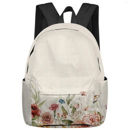 Backpack Spring Flower Rose Student School Bags Laptop Custom For Men Women Female Travel Mochila