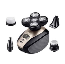 5 in 1 Waterproof Rechargeable Electric Nose Cutter Shaver 5 Blade Heads Beard Trimmer Razor Professional Nose Trimmer fre6371782