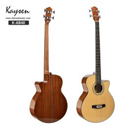 Pegs Acoustic Bass Electric Guitar 4 Steelstrings 43 Inches A Shape Spruce Sapele Highgloss Cutaway Pick Up Electro Tuner