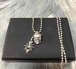 New designed pendants crown skull with diamonds women necklace ear stud punk style ladies earring NO45111743