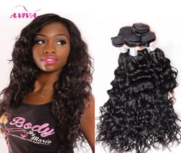 Brazilian Peruvian Indian Malaysian Cambodian Virgin Hair Wet Wavy Human Hair Bundles 4 Bundles Water Wave Curly Weave Human Hair 1286546