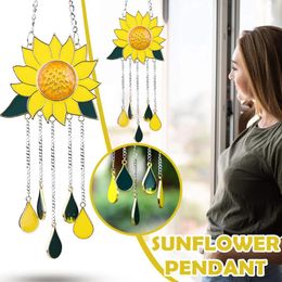 Decorative Figurines Bedroom Sunflower Decorations Chime Wind Living Room Pendant Crafts Home Decor Large Chimes 60