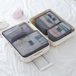 Storage Bags 6-piece Set Travel Bag Organiser Clothes Luggage Blanket Shoes Organisers Suitcase Pouch Packing Cubes 2024