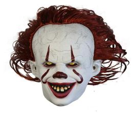 Movie s It 2 Cosplay Pennywise Clown Joker Mask Tim Curry Mask Cosplay Halloween Party Props LED Mask masquerade masks whole f8610394