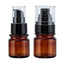 Storage Bottles 40ml Amber Empty Spray Lotion Brown Refillable Bottle Perfume Mini Cosmetic Containers