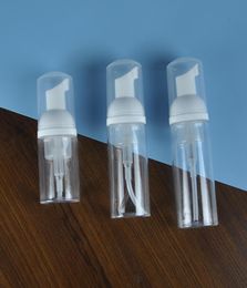 30ml 50ml 60ml Plastic Foam Pump Bottle 2oz Clear White Soap Dispenser Bottles Hand Sanitizer Mousses Liquid Foaming Container GF37751943