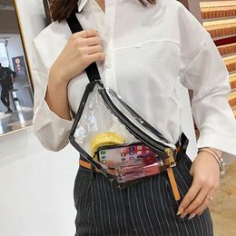 Shoulder Bags 28GD Women Transparent Waist Bag PVC Fanny Hip Packs Girls Phone Pouch Chest Purse