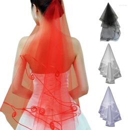 Party Supplies Romantic Wedding Bridal Veil Multi Colour Bride Long Tulle Hair Accessories For Women Bridesmaid