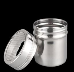 Stainless Chocolate Shaker Cocoa Flour Icing Sugar Powder Coffee Sifter Lid Shaker Kitchen Cooking Tools XB18022702