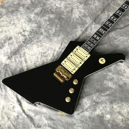 Guitar Electric Guitar, High Gloss Black Destroyer with Dual Shake Vibrato System, 2020 Hot Seller, Custom and Color.